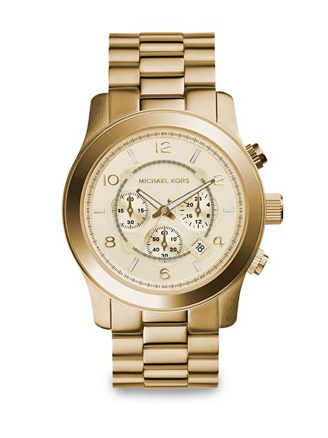 michael kors runway paris watch|Michael Kors oversized watch.